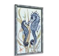 Amazon.com: Decoración de pared de baño de caballito de mar ...