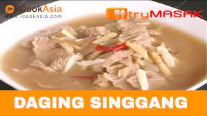 Pemanggangan adalah proses memasak bahan makanan dengan menggunakan panas api yang tinggi dan langsung. Resepi Daging Singgang Try Masak Icookasia Youtube