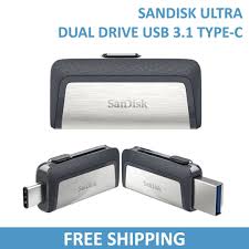 Offering 16, 32, 64, 128 or 256gb2 of storage, sandisk ultra dual usb drive 3.0 gives you more than enough capacity for large digital photo or music libraries and plenty of room to move yesterday's videos off. Sandisk Ultra Dual Usb Type C Usb 3 1 Otg Flash Drive Usb Sdddc2 16gb 32gb 64gb