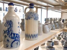 A betschdorf, l'origine du grès au sel, technique ancienne de vitrification à haute température (1 300 degrés) remonte au 16e siècle. Remmy Betschdorf 25 10 17 Les Ceramiques Du Bien Etre Au Bout De La