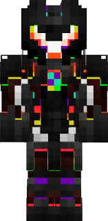3d Rainbow Robot Nova Skin Minecraft Skins Rainbow Minecraft Skins Minecraft Skins Boy