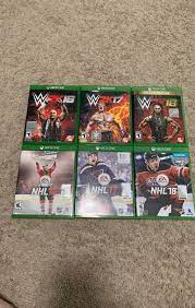 Xbox One Games 6 Games Wwe Nhl On Mercari Xbox One Games Xbox One All Games