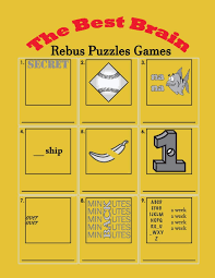 For instance, on the following picture there is the first word highlighted and the hidden phrase is first aid. The Best Brain Rebus Puzzles Games Word Plexer Puzzle Teasers Frame Higueros Penny 9781074466756 Amazon Com Books