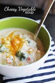 Cheesy Vegetable Soup Creme De La Crumb Recipes Vegetarian Recipes Vegetarian Recipes Easy