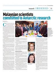 It is malaysia's oldest newspaper still in print (though not the first) having been founded as the straits times in 1845, and was reestablished as the new straits times in 1974. Malaysian Scientist Committed To Antarctic Research Faculty Of Biotechnology And Biomolecular Sciences