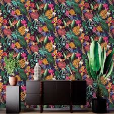 Wonderland Tropical Wallpaper Plum Holden 91192 Tropical Wallpaper Plum Wallpaper Botanical Wallpaper