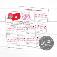 Fun valentine candygrams guaranteed to bring holiday smiles. Valentine S Day Candy Gram Flyer Sweet Providence Designs