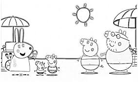 Peppa Pig Para Colorear Con Toda Su Familia