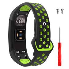Moko Watch Band For Garmin Vivosmart Hr Soft Silicone Adjustable Replacement Watch Band For Garmin Vivosmart Hr Sports Smart Watch Large Size