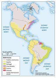 Mapa De America Ubicar Los Territorios Coloniales Que Dominaron Espana Portugal Inglaterra Holanda Mapa De America Conquista De America Mapa De Europa