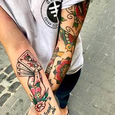 Good Stuff By Ferrancoll Artist American Flash Traditional Tattoo Traditional Tattoo Arm Traditional Tattoo Sleeve