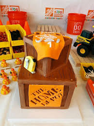 The Home Depot Workshop Birthday Party Ideas Photo 11 Of 21 Home Depot Party Kids Birthday Party Construction Party
