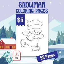 Hundreds of free spring coloring pages that will keep children busy for hours. Snowman Coloring Pages 58 Printable Coloring Sheets 8 5 X 11 Inches