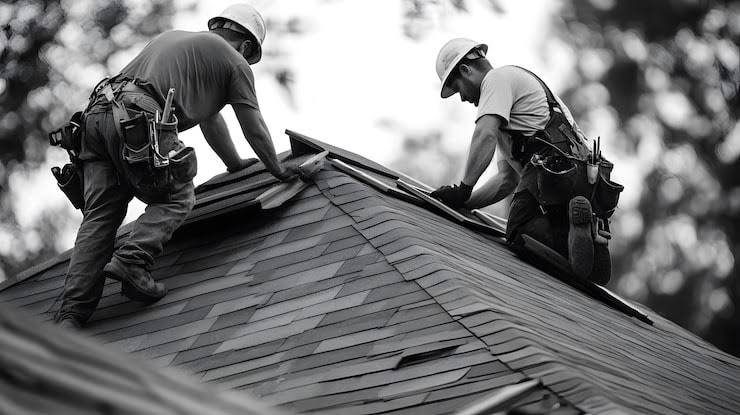 Completed roofing project by Woodland Hills Roofing