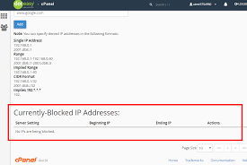 Blocking An Ip Address Or A Domain Name Doteasy