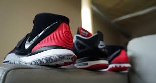 Nike kyrie 6 black colors. Sneakers Release Nike Kyrie 6 Bred Black White Red Basketball Shoe