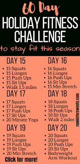 This 60 Day Holiday Fitness Challenge Is The Ultimate Way To End Your Year Feeling Healthy And Fit Holiday Workout Holiday Fitness Challenge Workout Challenge