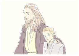 Qui Gon And Little Obi Wan Star Wars Drawings Star Wars Humor Star Wars Artwork