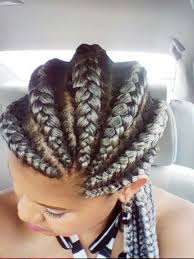 Black And Grey Hair Braids Goddess Braid Turn Up Grey Silver Goddess Braids Hair Styles Braided Hairstyles