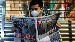 Newspaper in hong kong (en); Apple Daily Und Die Hongkonger Protestbewegung Asien Dw 14 08 2020