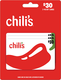 Maybe you would like to learn more about one of these? Chili S 10 Gift Card 3 Pack Chili S 20 Gift Card Mp Best Buy