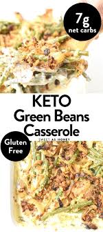 Keto Green Bean Casserole Cream Cheese Crispy Onion Goodness In 2020 Keto Recipes Easy Green Bean Casserole Greenbean Casserole Recipe