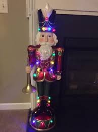 Kringle Express Indoor Outdoor Oversized 40 Illuminated Nutcracker Qvc Com Beautiful Christmas Decorations Candy Topiary Deck Decorating