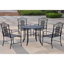 International Caravan Tropico 2 Person Antique Black Iron Outdoor Swing Lowes Com Wrought Iron Patio Set Patio Dining Set Patio Games