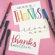 Upgrade Your Thank You Card Game Hand Lettering Cards Hand Lettering Envelopes Writing Thank You Cards