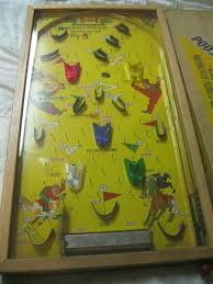 Vintage Poosh M Up Electric Big 5 5 In 1 Pinball Table Game 452 W Original Box Table Games Pinball Antique Toys