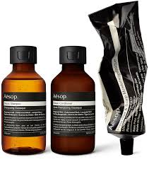 Avoid using mineral oil on your hair. Classic Hair Care Trio Aesop