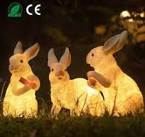 Easter Inflatable Bunny with LED Lights Outdoor Yard Decoration for  Graduation & Holidays Holiday Blow up Decorations
