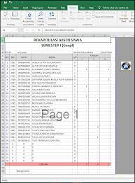 Kemudian klik tombol sign in dan bapak/ibu akan sampai ke halaman dashboard dhgtk. Contoh Rekap Absen Siswa Cara Golden