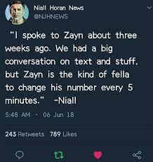 Ofc Niall Talked To Zayn But Are The Other Boys Niall S An Angel So Yeah He Could Never Have Ten One Direction Photos I Love One Direction One Direction