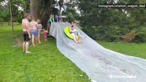 Everybody loves a nice refreshing water feature in their backyard, but it's hard to decide what this is very cute. Diy Backyard Water Park Style Ideas To Explore This Summer While Staying At Home During Coronavirus Pandemic Abc7 Chicago
