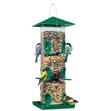 111 Seed Silo Deluxe Octagonal Bird Feeder Has Large Capacity And 12 Feeding Stations Mangeoire Silo Bird Feeders Wild Bird Feeders Best Bird Feeders