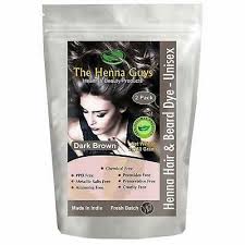 2 Packs Of Dark Brown Henna Hair And Beard Color Dye 150 In 2020 Henna Hair Brown Henna Henna Hair Dyes