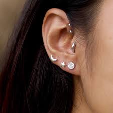 Tragus and cartilage rings can incorporate several different designs and sizes. Ball Tragus Labret J Co Jewellery