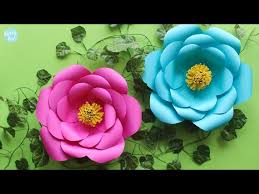 Catálogo de flores de papel gigantes. Diy Como Hacer Flores Gigantes En Cartulina Paso A Paso Super Faciles Soy Gladys Litetube