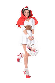 Download the background for free. Pictures Young Woman Uniform High Heels Hands Red Riding Hood Hooded