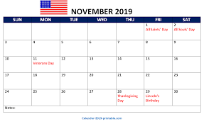 November 2019 Us Printable Calendar Printable Calendar Printable Calendar Download Calendar