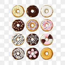 Donut Clipart Donut Food Isolated Chocolate Shop Doughnut Set Dessert Sweet Glazed Label Delicious Emblem Snack In 2021 Coffee And Donuts Delicious Donuts Donut Vector