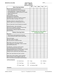 29 Images Of Commercial Cleaning Check List Template