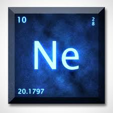 Cool Representation Of The Element Neon On The Periodic Table Periodic Chart Gaming Logos Logos