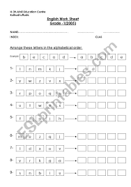 The kids need to color them by finding the letters. Alphabet Esl Worksheet By Zamy