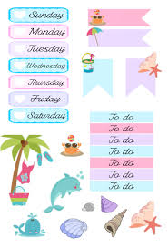 Get great deals on beach & tropical décor decals, stickers & vinyl art. Dodo Charms Beach Themed Sticker Kit Free Planner Stickers Themed Stickers Free Printable Planner Stickers
