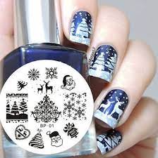 Best Christmas Nail Stamping Plates 2021 Born Pretty 01 Nail Stamping Image Plate Nail Art Stamp Template Christmas Theme Https T Co Kk2svlx9sj Ht Pretty Nail Art Nail Art Stamping Plates Xmas Nails