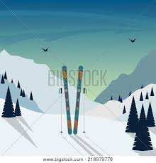 Ski Resort Snow Vector Photo Free Trial Bigstock