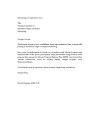 Surat mohon maaf menolak tawaran latihan industri via www.slideshare.net. Format Surat Rasmi Permohonan Maaf
