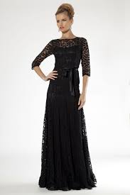 Black Evening Gown With Lace Overlay Teri Jon Black Evening Gown Evening Gowns Lace Dress Black